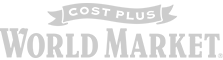Logo with 'Cost Plus World Market' text in a classic style.