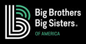 Logo of Big Brothers Big Sisters of America with circular design elements.